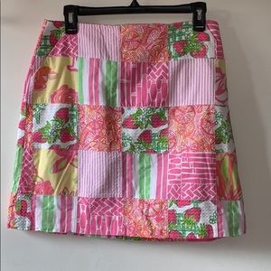 Lilly Pulitzer Women’s 6 Patchwork Skirt